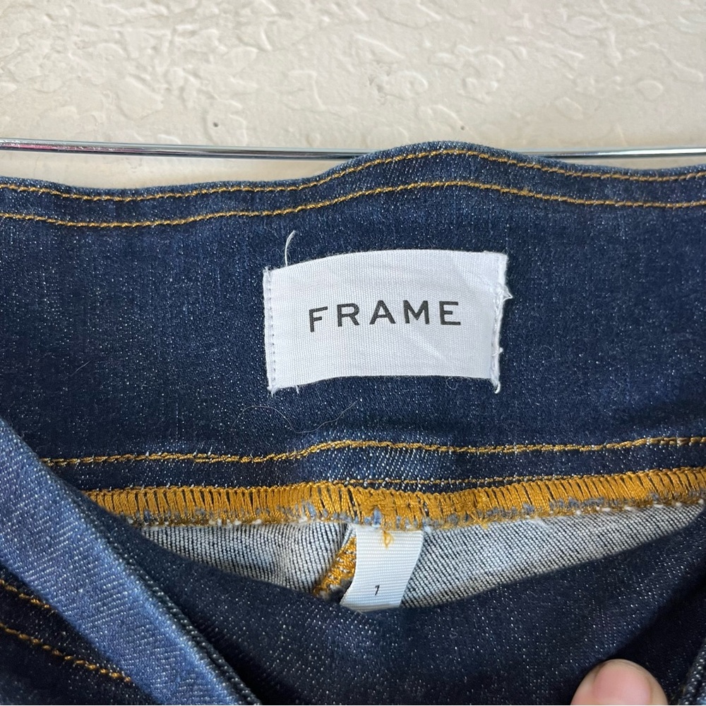 Frame The Bardot Jetset High Rise Flare Jeans in Blue - Picture 11 of 13